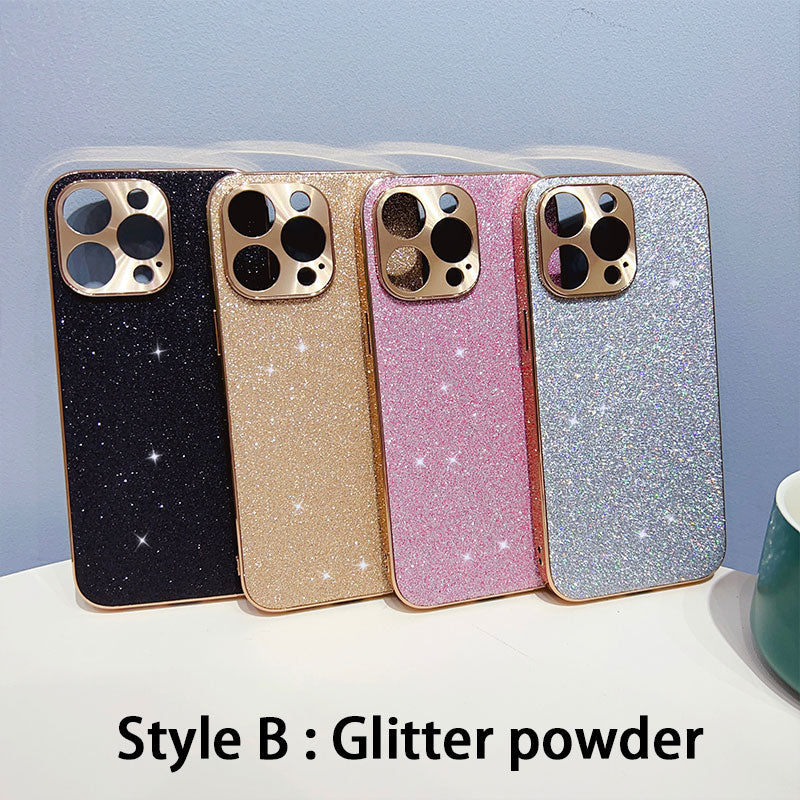 Electroplated Frame Lambskin iPhone Case - HoHo Cases