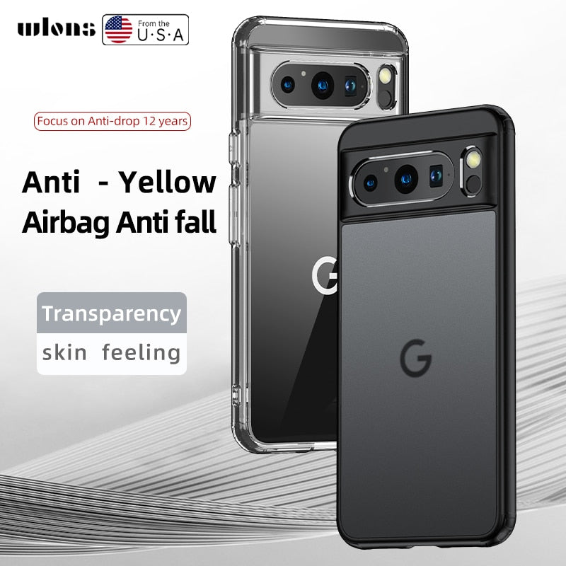 Clear Matte Armor Shockproof Google Pixel Case - HoHo Cases