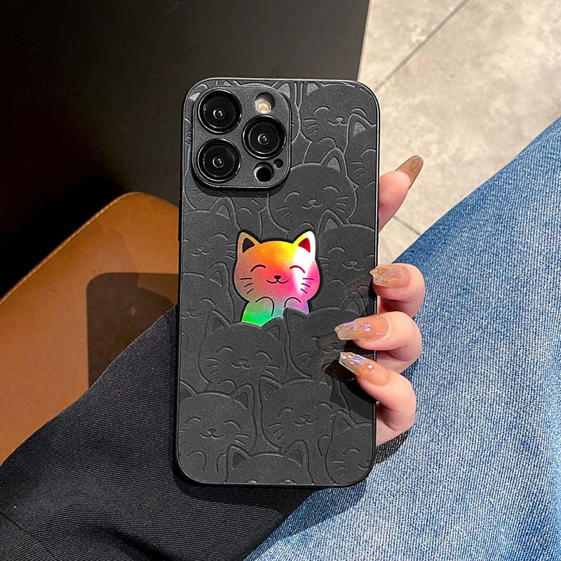 Luxury Cats Laser iPhone Case