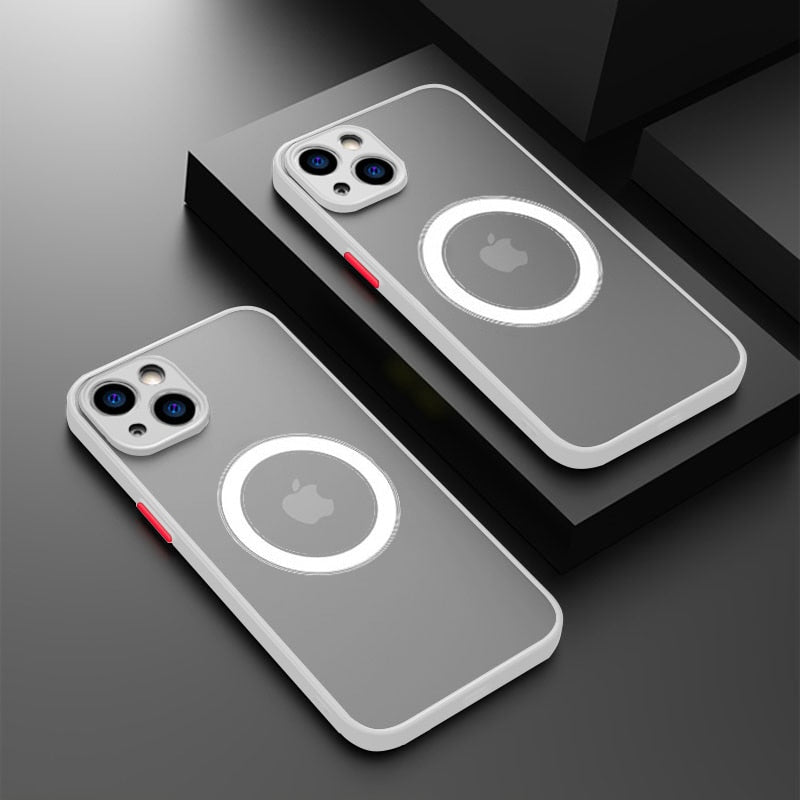 Luxury Magnetic Shockproof Matte iPhone Case