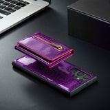 Glitter Leather Detachable Cards Samsung Galaxy Case - HoHo Cases