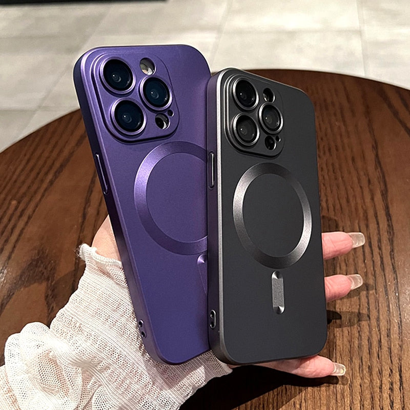 Luxury Liquid Silicone MagSafe iPhone Case