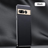 Luxury Genuine Leather Plating Google Pixel Case - HoHo Cases Google Pixel 8 Pro / Black