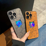 Luxury Cats Laser iPhone Case