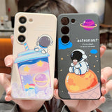 Cute Cartoon Astronaut Samsung Galaxy Case - HoHo Cases