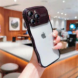 Transparent Plating Wave Edge iPhone Case