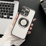 Classic Plating Transparent MagSafe iPhone Case