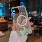 Glitter Liquid Quicksand Magsafe iPhone Case