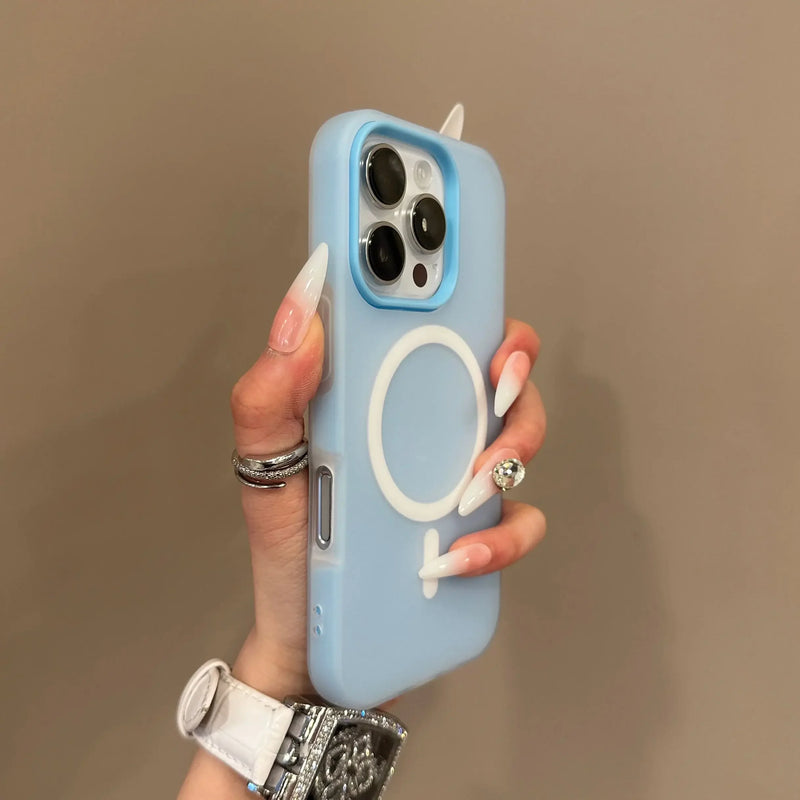 Luxury Candy Color MagSafe Matte iPhone Case