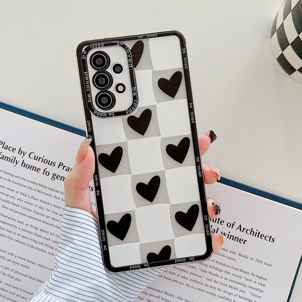 Fashion Lattice Heart Samsung Galaxy Case - HoHo Cases For Samsung Galaxy A13 5G / a