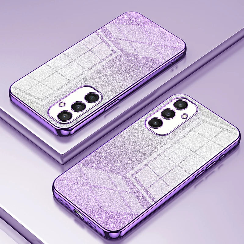 Luxury Gradient Glitter Plating Samsung Galaxy Cases