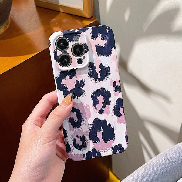 Fashion Leopard-Print Shockproof iPhone Case - HoHo Cases For iPhone X / 9654