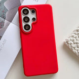 Liquid Silicone Flocking Protective Samsung Case
