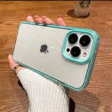Candy Color Border Transparent iPhone 15 Cases