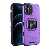 Cool Armor iPhone Case with Ring Holder Stand - HoHo Cases For iPhone 11 / Purple