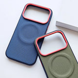 Luxury Magnetic Soft TPU Nylon iPhone Case
