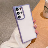 Armor Shockproof Matte Clear Samsung Case - HoHo Cases Samsung Galaxy S23 / Purple