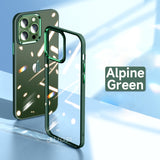 Luxury Metal Armor Transparent iPhone Case - HoHo Cases For iPhone 11 / alpine green