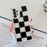 Fashion Lattice Heart Samsung Galaxy Case - HoHo Cases For Samsung Galaxy A13 5G / b