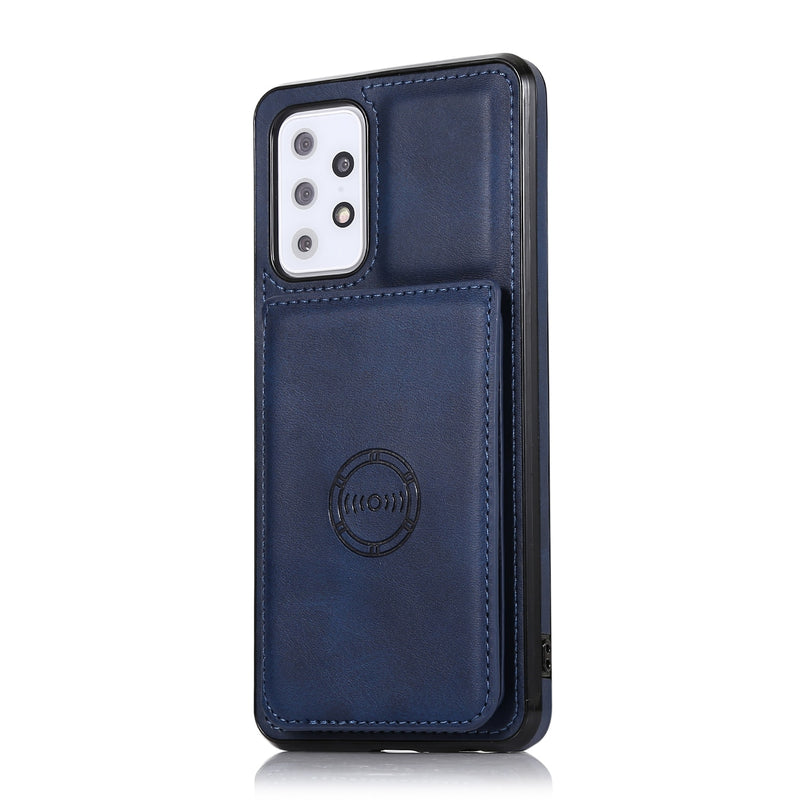 Stylist Magnetic Leather Samsung Galaxy Case - HoHo Cases For Samsung Galaxy S22 / Blue