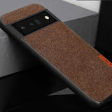 Modern Canvas Leather Magnetic Google Pixel Case - HoHo Cases For Google Pixel 7 pro / all brown
