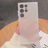 Matte Transparent Ultra Thin Samsung Case - HoHo Cases Samsung Galaxy S23 / White