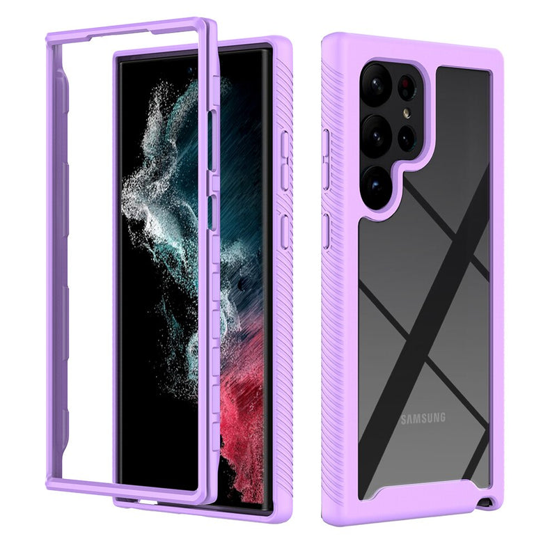 Luxury Shockproof Samsung Galaxy Case - HoHo Cases For Samsung Galaxy S23 Ultra / Light Purple