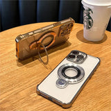 Luxury Plating Acrylic MagSafe iPhone Case