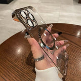 Luxury Plating Clear Frameless iPhone Case - HoHo Cases Gold / For iPhone 12