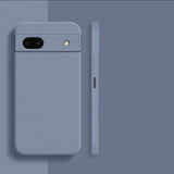 Latest Liquid Shockproof Silicone Google Pixel Case - HoHo Cases For Google Pixel 6A / Lavender Grey
