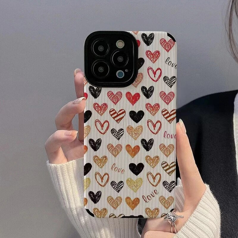 Fashion Tiny Rainbow Heart iPhone Case - HoHo Cases