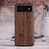 Wooden Texture PU Leather Google Pixel Case