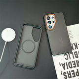 Fiber Texture Shockproof Samsung Cases