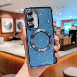 Luxury Glitter Bling Samsung MagSafe Case - HoHo Cases Samsung Galaxy S23 / Blue
