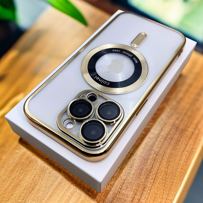 Modern Plating Clear Magsafe iPhone 15 Cases