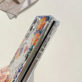Retro Flowers Soft Clear Samsung Galaxy Cases