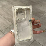 Luxury Transparent Diamond Jewelled iPhone Case