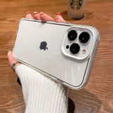 Candy Color Border Transparent iPhone 15 Cases
