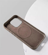 Magnetic Fiber Leather iPhone Case