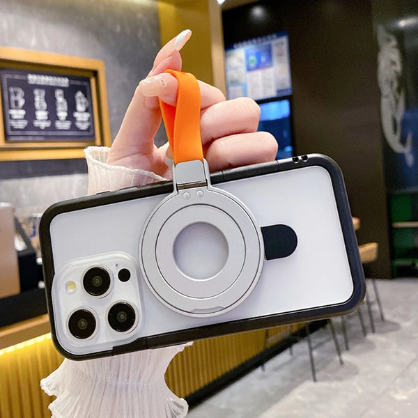 Strong Stand With Strap Bracket iPhone Case