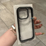Luxury Transparent Diamond Jewelled iPhone Case