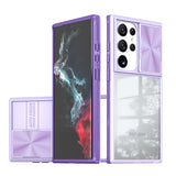 Shockproof Crystal Clear Samsung Galaxy Case - HoHo Cases For Samsung Galaxy S23 / Purple