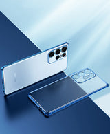 Luxury Soft Transparent Samsung Galaxy Case - HoHo Cases For Samsung Galaxy S22 / blue