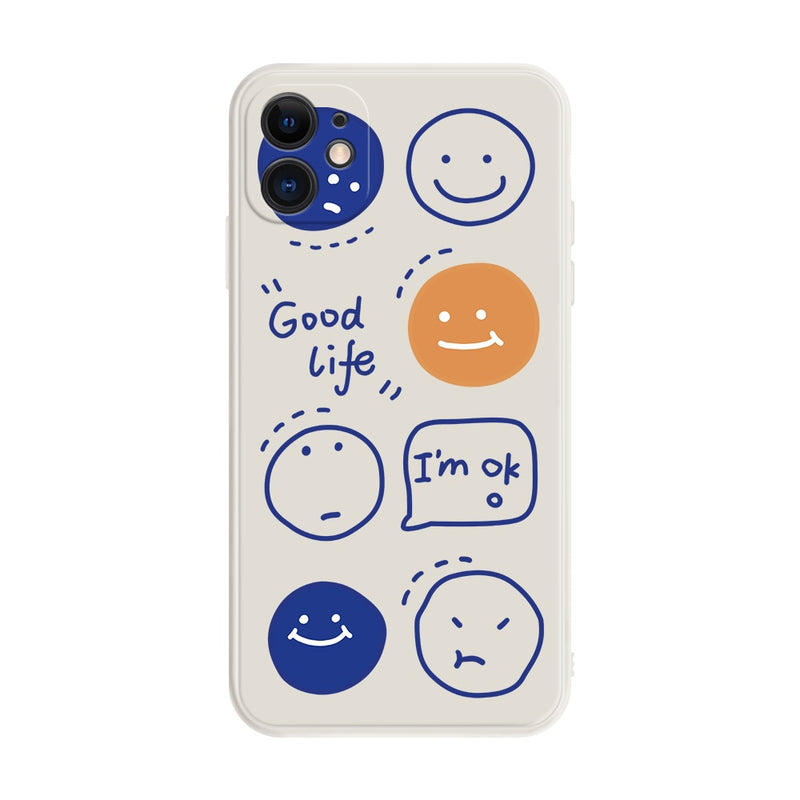 Cute Smile Silicone Samsung Galaxy Case - HoHo Cases Samsung Galaxy S22 Ultra / H