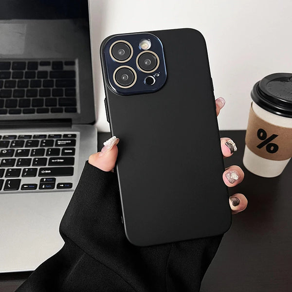 Luxury Solid Candy iPhone Case - HoHo Cases iPhone 15 Pro Max / Black
