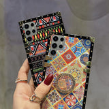 Ethnic Style Ring Stand Holder Samsung Galaxy Case - HoHo Cases