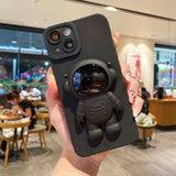 3D Bracket Astronaut Silicone iPhone Case