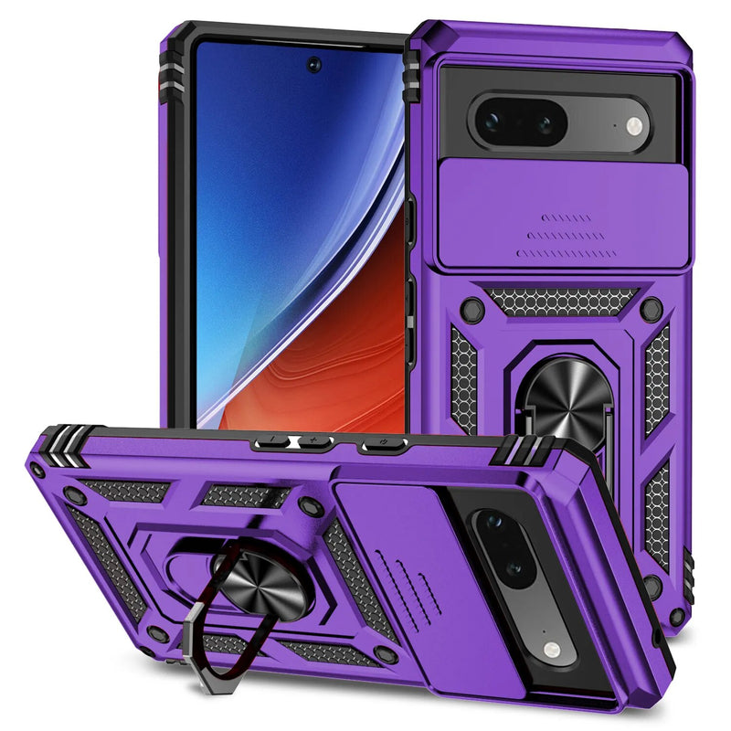 Shockproof Hybrid Dual Google Pixel Case - HoHo Cases Google Pixel 8 Pro / Purple