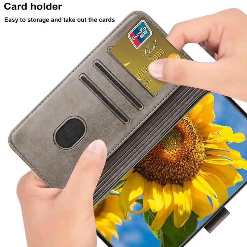 Wallet Sunflower Anti Drop Google Pixel Case