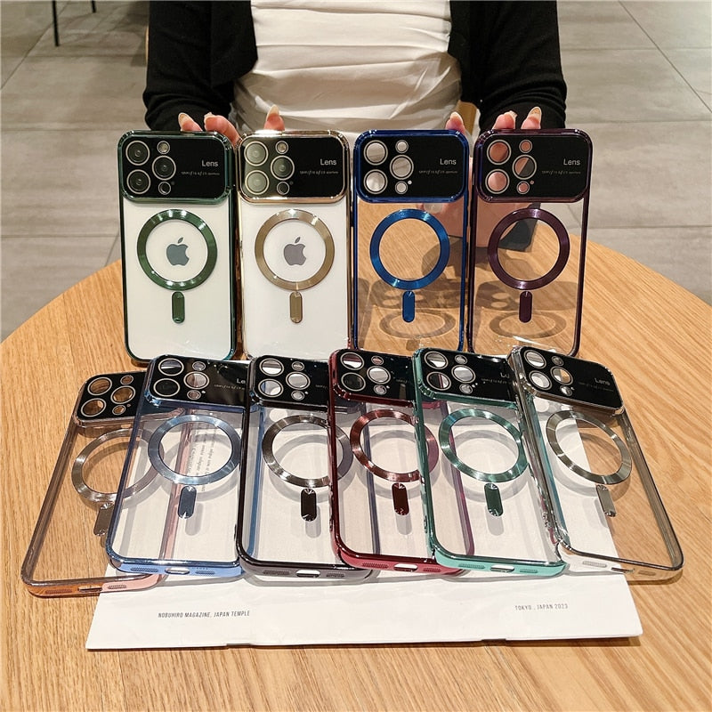 Plating Clear Magsafe iPhone Case